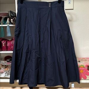 Banana Republic Organic Cotton Midi Skirt Medium